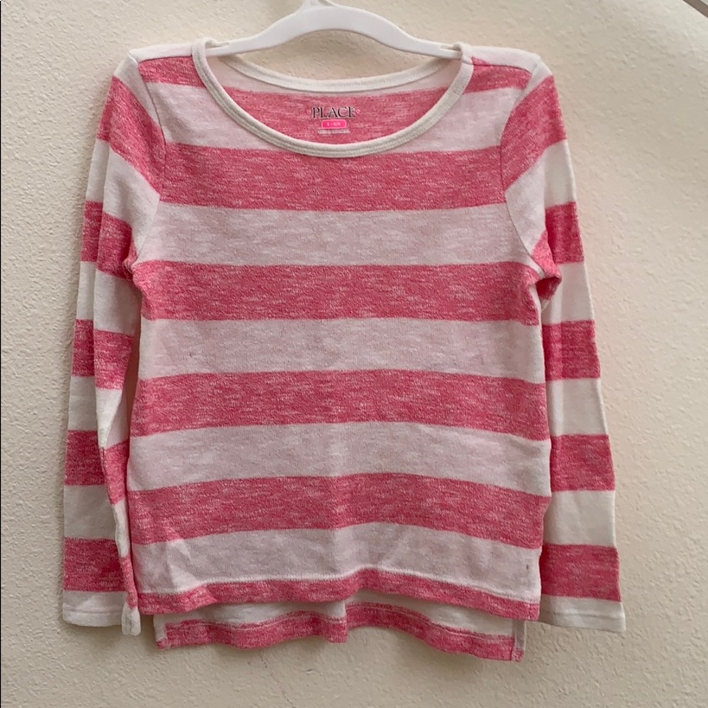 Girls Long Sleeve Striped Top